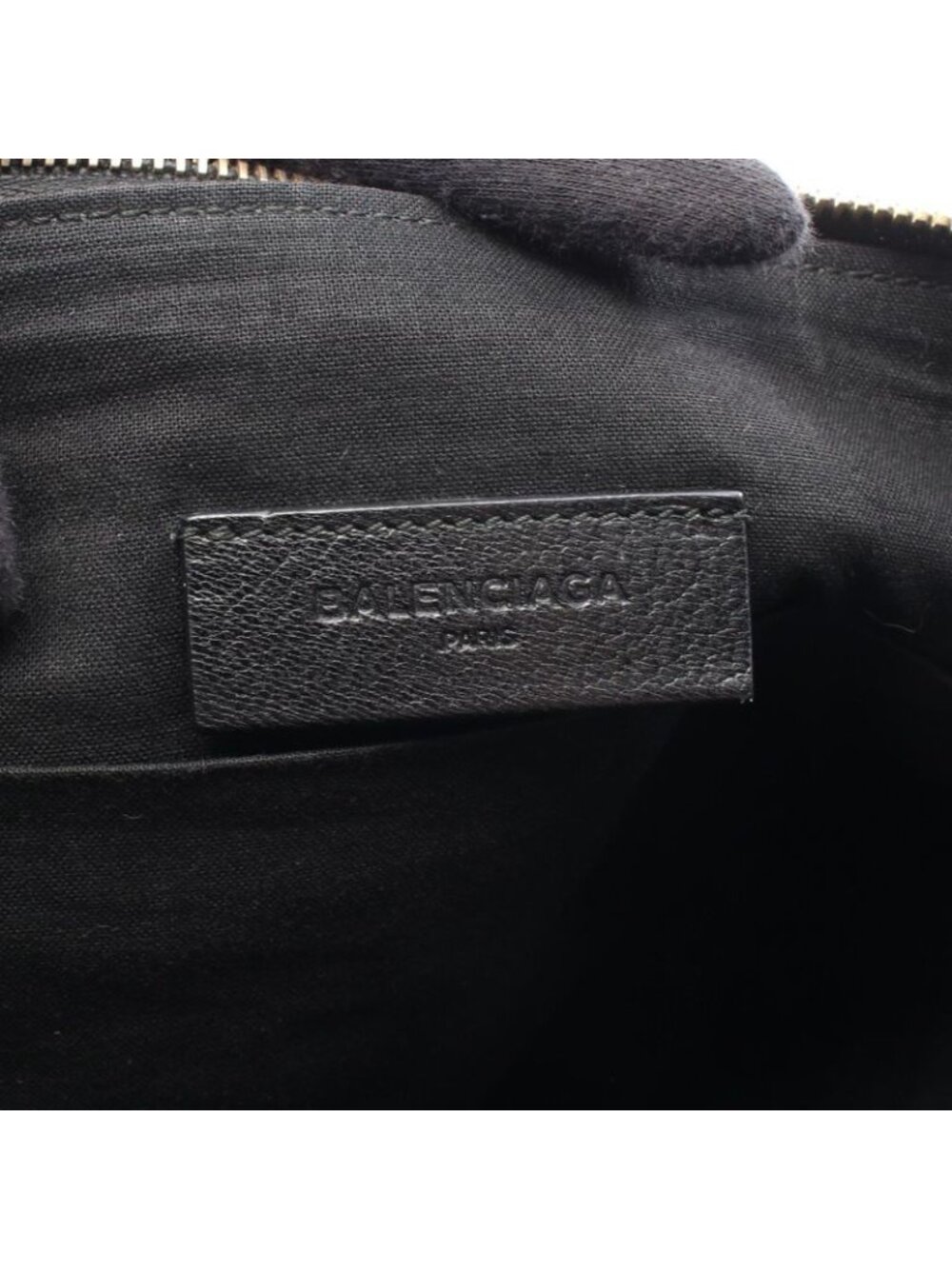 Balenciaga Clutch Classic Metallic Edge Black Leather - Picture 4 of 7